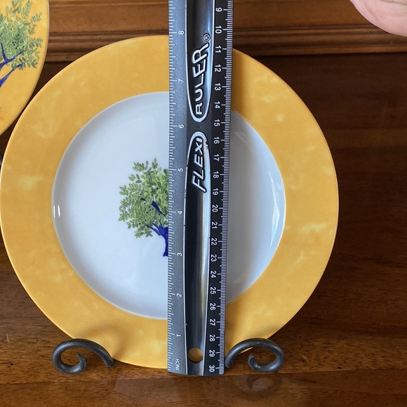 GUY DEGRENNE Ouliveiro Pattern Dinner Plate & Salad Plate - Picture 5 of 15